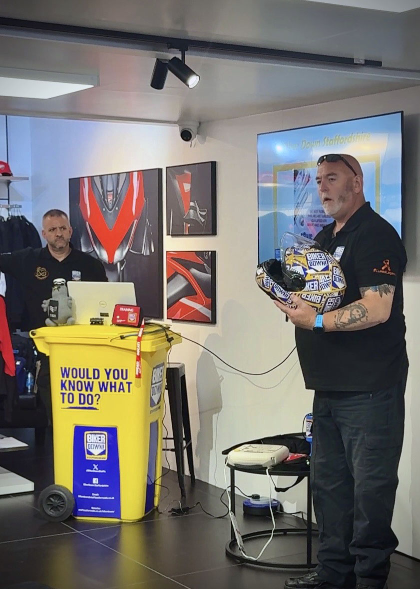 Biker Down Staffordshire – Life Saving Skills for Motorcyclists